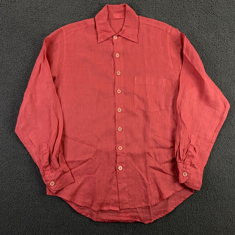 CP Shades Linen Top Womens XS Button Up Blouse Relaxed Beach Coastal Lagenlook‎